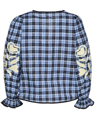 Fran Bluse - Blue Checks